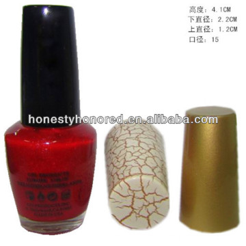 Shiny Nail Polish Crack Cap With Bottle